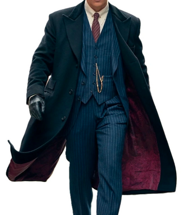 Classic men’s black wool trench coat with maroon lining – Livra Jackets