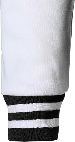 Ribbed cuff detail of Black & White Varsity Letterman Jacket