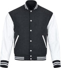 Black & White Varsity Jacket – Classic Wool & Leather Letterman | Livra Jackets – Genuine Leather Jacket | Livra Jackets