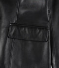 Real leather blazer jacket for women