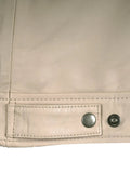 Elegant Beige Genuine Leather Jacket