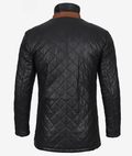 Livra Jackets – Men’s Black Quilted Leather Car Coat – Genuine Leather Jacket | Livra Jackets