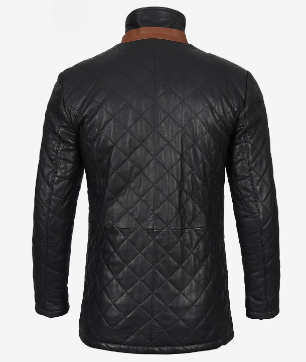 Livra Jackets – Men’s Black Quilted Leather Car Coat – Genuine Leather Jacket | Livra Jackets