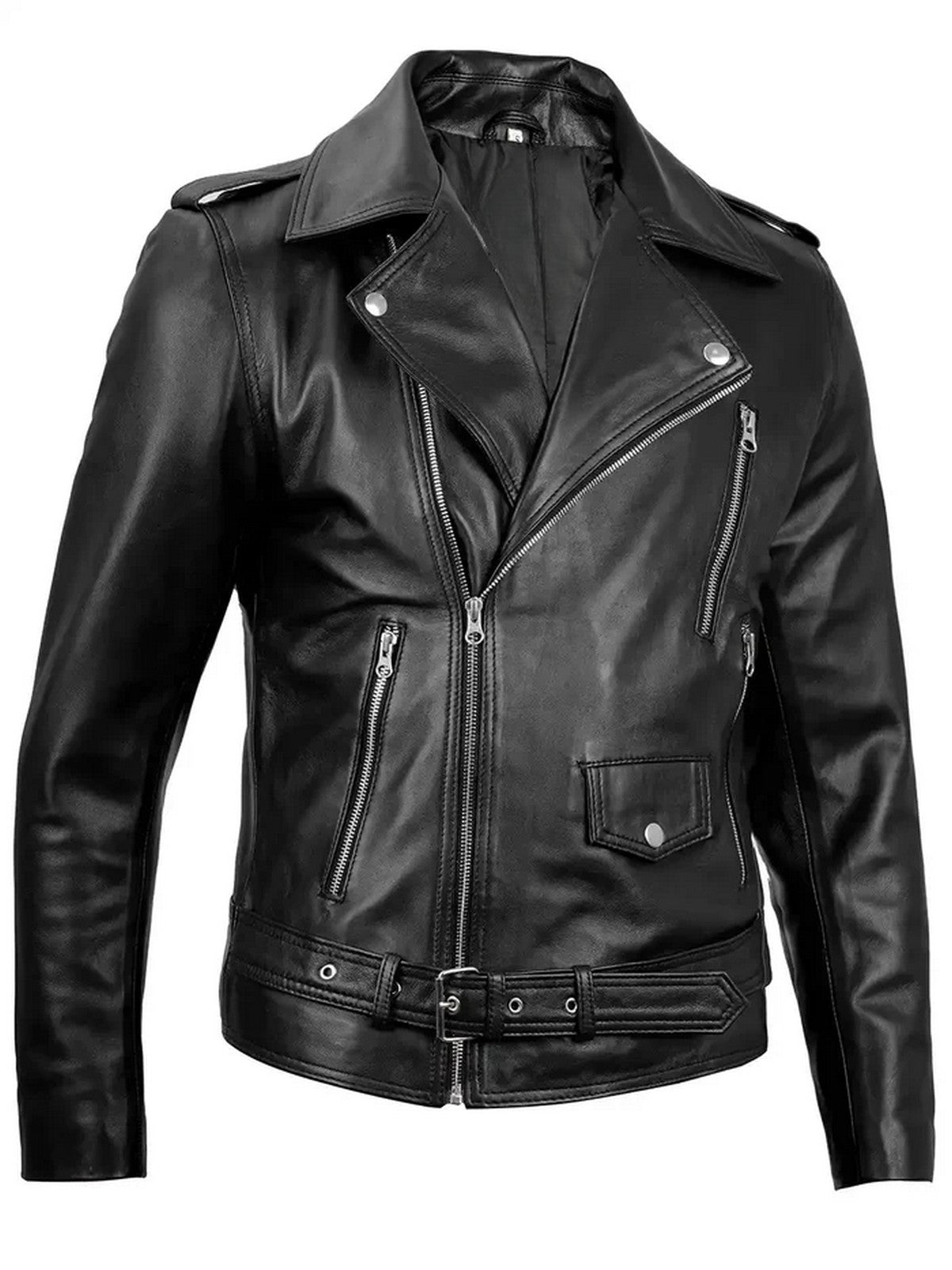 Men’s Black Leather Biker Jacket | Livra Jackets – Genuine Leather Jacket | Livra Jackets