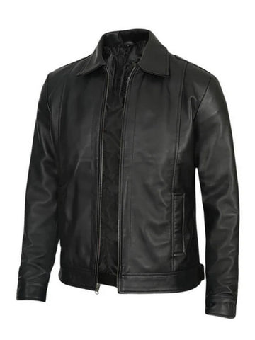 Men’s Black Leather Jacket – Classic Slim Fit Style | Livra Jackets – Genuine Leather Jacket | Livra Jackets