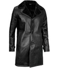 Men’s Black Shearling Leather Coat – Winter Warm Long Jacket | Livra Jackets – Genuine Leather Jacket | Livra Jackets