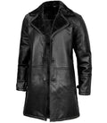 Men’s Black Shearling Leather Coat – Winter Warm Long Jacket | Livra Jackets – Genuine Leather Jacket | Livra Jackets