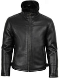 Men’s Black Shearling Leather Jacket – Warm Lined Classic Style | Livra Jackets – Genuine Leather Jacket | Livra Jackets