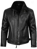 Men’s Black Shearling Leather Jacket – Warm Lined Classic Style | Livra Jackets – Genuine Leather Jacket | Livra Jackets