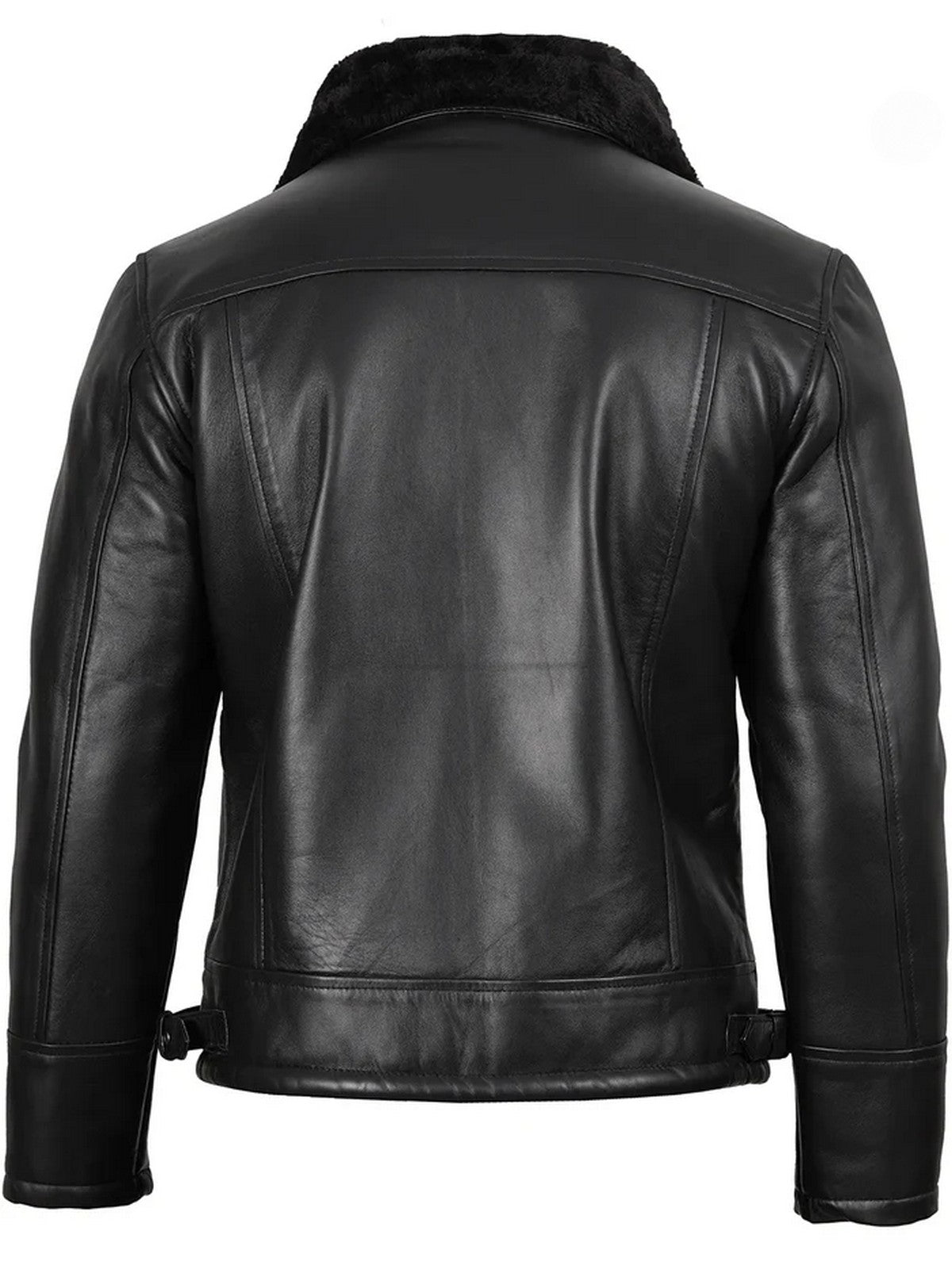 Men’s Black Shearling Leather Jacket – Warm Lined Classic Style | Livra Jackets – Genuine Leather Jacket | Livra Jackets