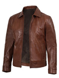 Men’s Brown Leather Jacket – Slim Fit Classic Style | Livra Jackets – Genuine Leather Jacket | Livra Jackets