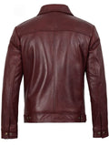 Men’s Maroon Leather Jacket – Slim Fit Classic Style | Livra – Genuine Leather Jacket | Livra Jackets