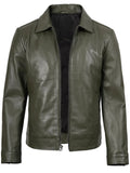 Men’s Olive Green Leather Jacket – Slim Fit Classic Style | Livra – Genuine Leather Jacket | Livra Jackets