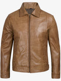 Men’s Tan Leather Jacket – Slim Fit Classic Style | Livra Jackets – Genuine Leather Jacket | Livra Jackets