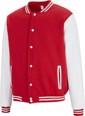 Red & White Varsity Jacket – Classic Baseball Letterman | Livra Jackets – Genuine Leather Jacket | Livra Jackets