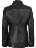 Women’s Black Leather Car Coat – Slim Fit Classic Style | Livra Jackets – Genuine Leather Jacket | Livra Jackets