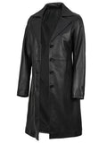 Women’s Real Leather Black Car Coat Side View