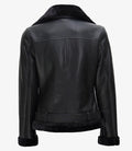Women’s Black Shearling Leather Jacket – Classic Warm Biker Style | Livra Jackets – Genuine Leather Jacket | Livra Jackets