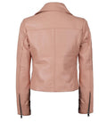 Women’s Pink Leather Biker Jacket – Slim Fit Moto Style | Livra Jackets – Genuine Leather Jacket | Livra Jackets